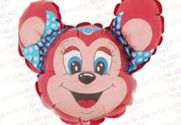 baloane babsy mouse red 14'' 