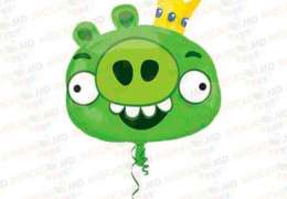 baloane angry birds green king pig 58x51cm 