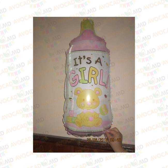 baloane baby bottle - it's a girl 