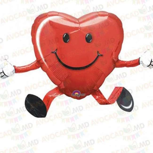 baloane heart red balloon buddy 48x66cm 