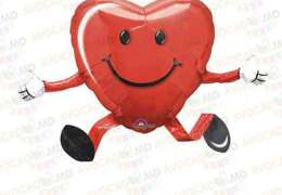 baloane heart red balloon buddy 48x66cm 