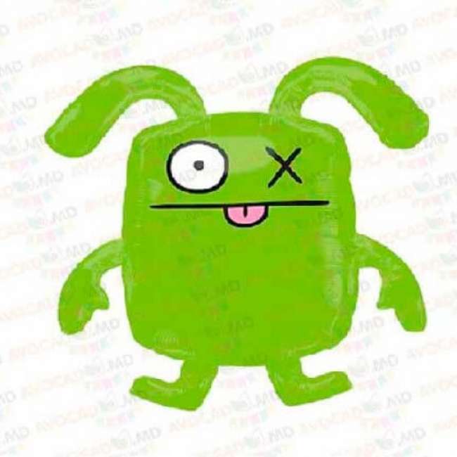 comanda baloane cu heliu uglydoll green 66x66cm baloane cu heliu uglydoll green 66x66cm
