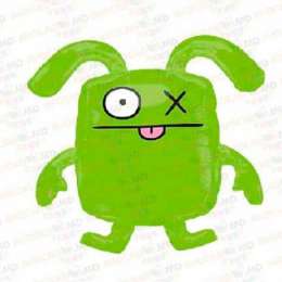 baloane cu heliu uglydoll green 66x66cm