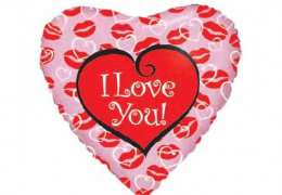 шарики  с гелием love Lips 18''