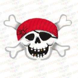 baloane cu heliu pirates party skull 71x45cm