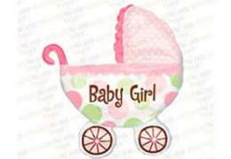 шарики с гелием baby baggy girl 79x71cm