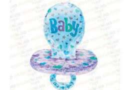 шарики с гелием baby pacifier - boy 56x74cm