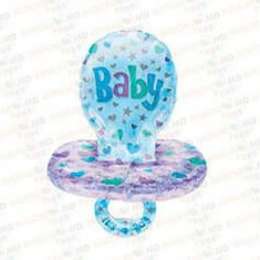 baloane cu heliu baby pacifier - boy 56x74cm