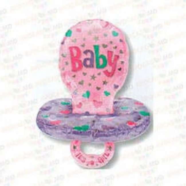 Заказать Шарики с гелием Baby Pacifier - Girl 56x74cm шарики с гелием baby pacifier - girl 56x74cm