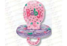 шарики с гелием baby pacifier - girl 56x74cm