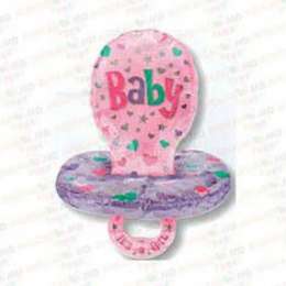 baloane cu heliu baby pacifier - girl 56x74cm