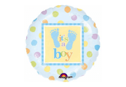 Baloane cu heliu Balon  cerc its a boy 43 cm