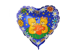 Сердце Love с мишками 