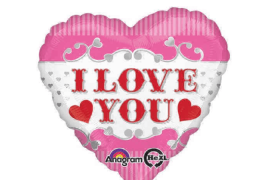 I Love You cu inimioare