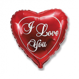 I Love You Inima rosie 18 in 45 cm