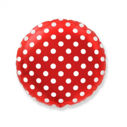 Cerc rosu cu buline 45 cm