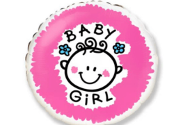 Круг Baby girl девочка 45 см