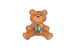 Ursuleț așezat Happy Birthday​ ​19 in 17 in 48 cm 43 cm