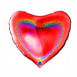 Heart 36 in Glitter Halographic
