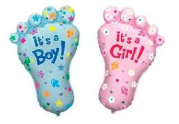 шарики  с гелием baby foot 38”