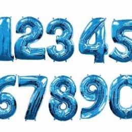 Baloane Cifre 0-9 Blue