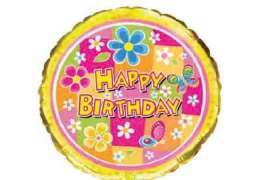 Шарики Birthday Flowers 18''