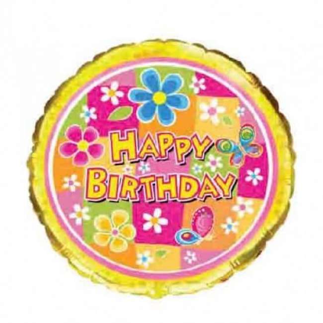 Comanda Baloane Birthday Flowers 18'' Baloane Birthday Flowers 18''