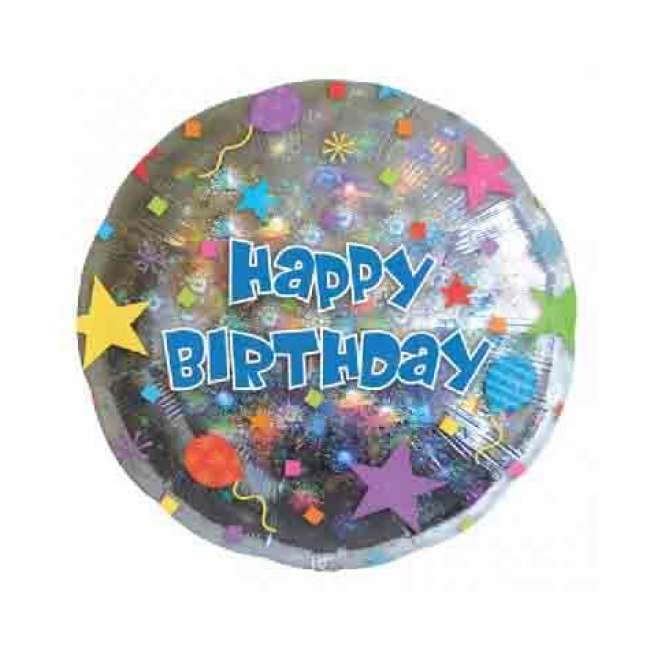 Baloane Happy Birthday Confetti 18''