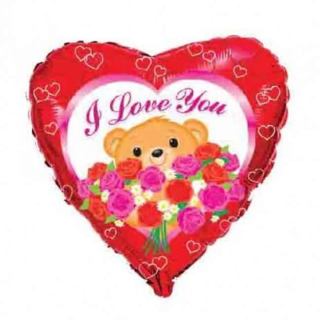 Comanda Baloane Love Bear Roses 18'' Baloane Love Bear Roses 18''