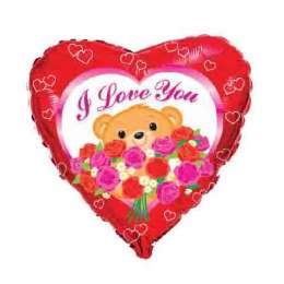 Baloane  Love Bear Roses 18''