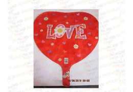 Comanda Baloane  heart red with flowers 18'' 