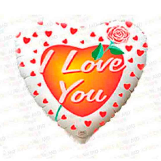 Procurati Baloane cu heliu Heart I Love You Rose 18'' baloane cu heliu heart i love you rose 18''