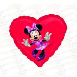 baloane cu heliu heart red minnie mouse 18'' 