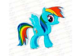 шарики с гелием my little pony - rainbow dash 31''