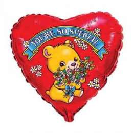 Baloane cu heliu Love Bear Flowers 18''