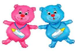 шарики с гелием bottle bear 25'' 